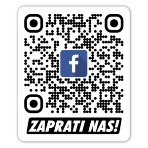 Face simple - QR kod Nalepnica