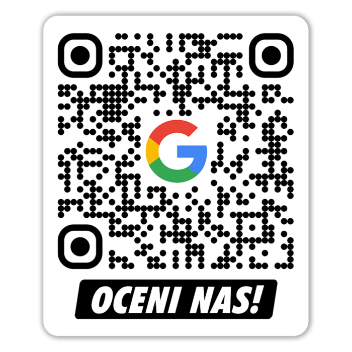 Google simple - QR kod Nalepnica