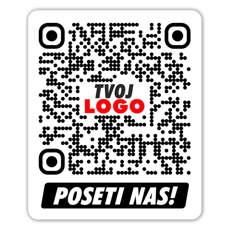 Sajt simple - QR kod Nalepnica