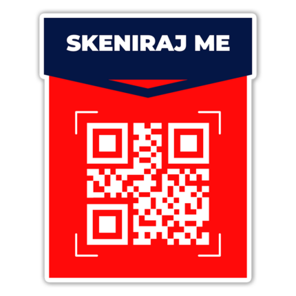 Scan 30 - QR kod Nalepnica