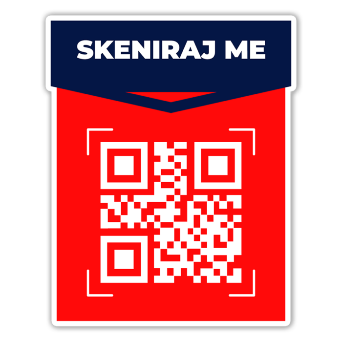 Scan 30 - QR kod Nalepnica