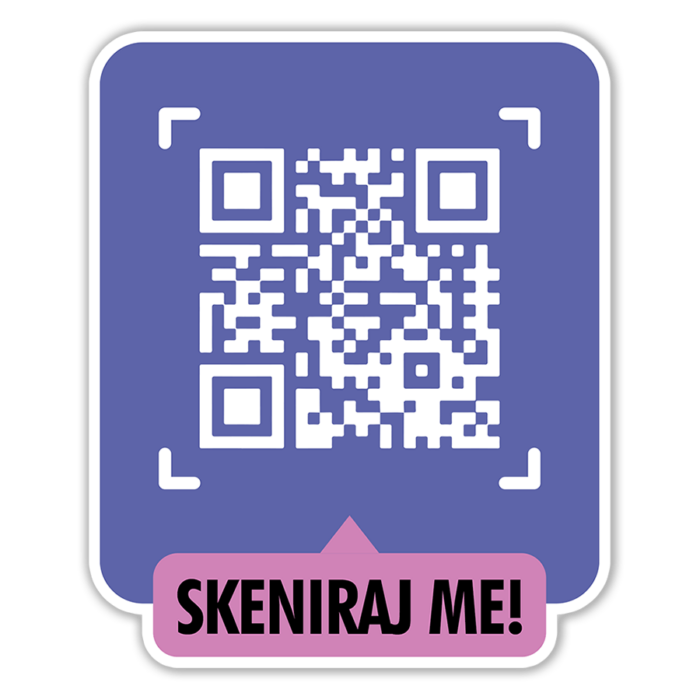 Scan me 1 - QR kod Nalepnica