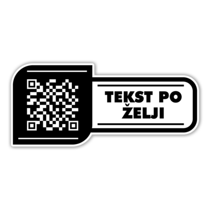 Scan me 10 - QR kod Nalepnica