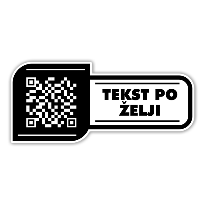 Scan me 10 - QR kod Nalepnica