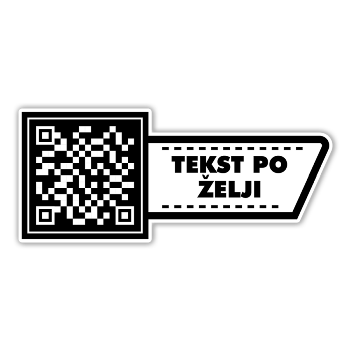 Scan me 13 - QR kod Nalepnica