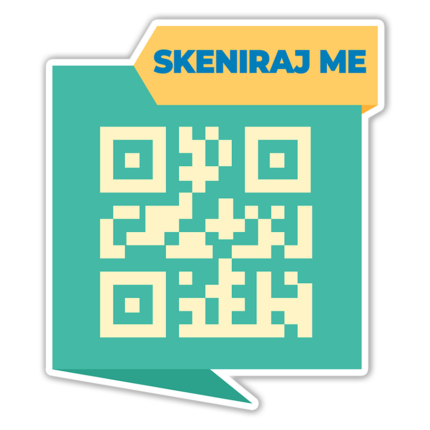 Scan me 15 - QR kod Nalepnica