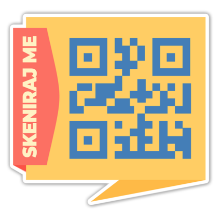 Scan me 17 - QR kod Nalepnica