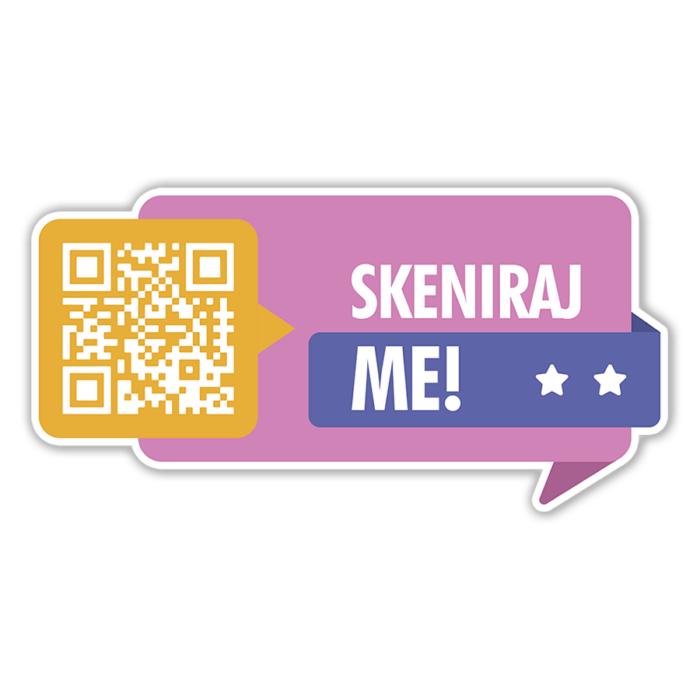 Scan me 2 - QR kod Nalepnica