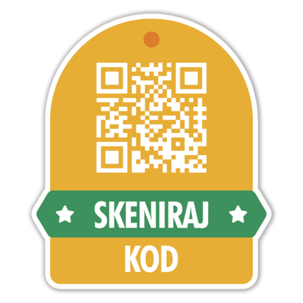 Scan me 3 - QR kod Nalepnica