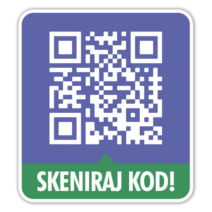 Scan me 4 - QR kod Nalepnica