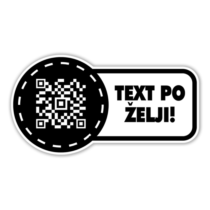 Scan me 6 - QR kod Nalepnica