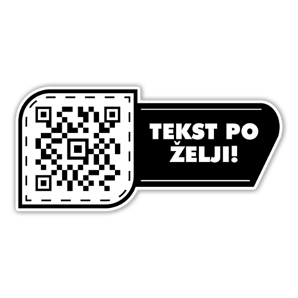 Scan me 8 - QR kod Nalepnica