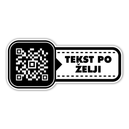 Scan me 9 - QR kod Nalepnica