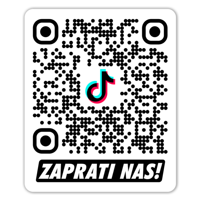 TikTok simple - QR kod Nalepnica